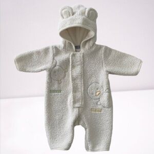 Carter’s Baby Hooded Sherpa Jumpsuit 0-3M​​​​​​​​​​​​​​​​​​​​​​​​​​​